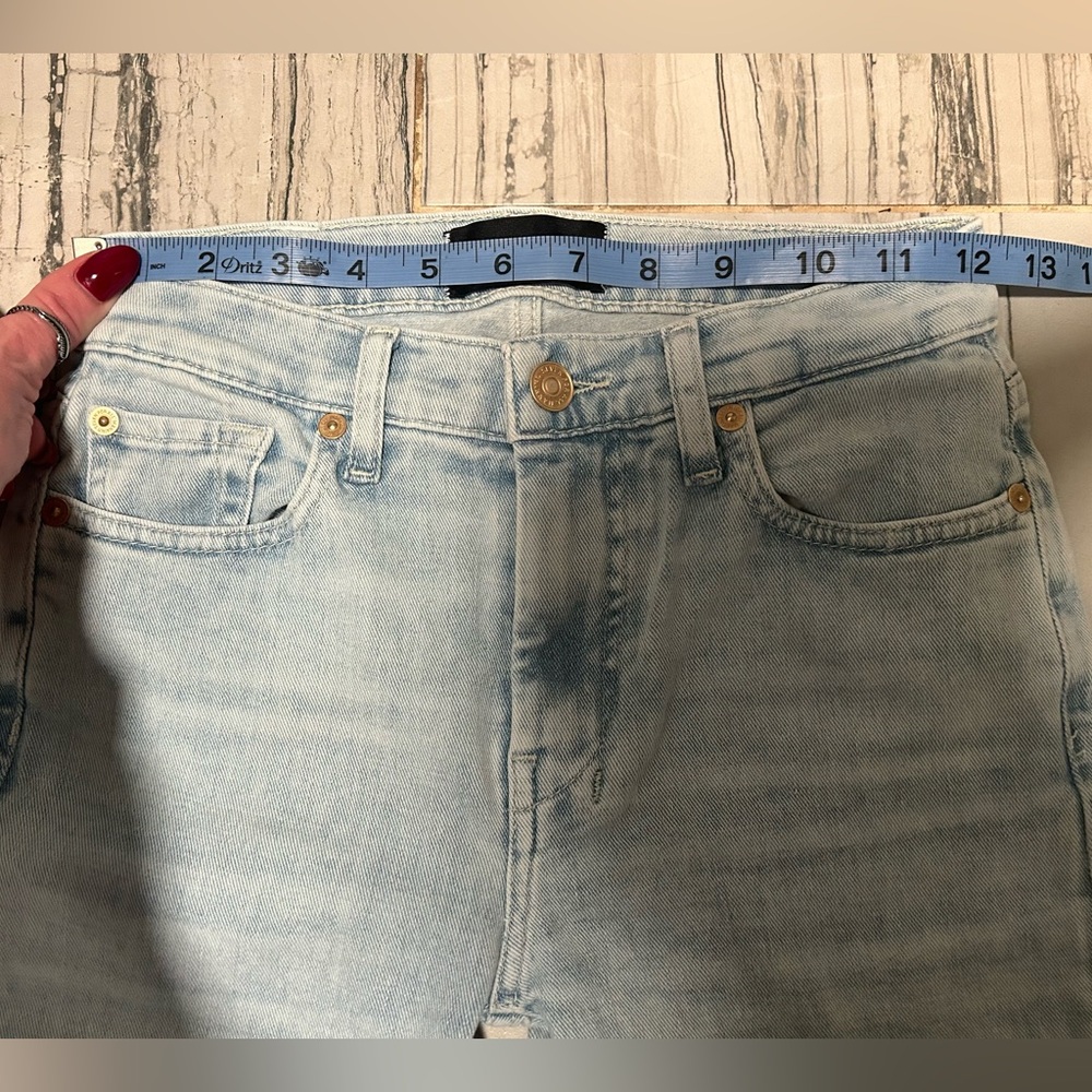7 For All Mankind Malibu Wash Dojo Tailorless Stretch Bootcut Trouser FlareJeans - Picture 12 of 16